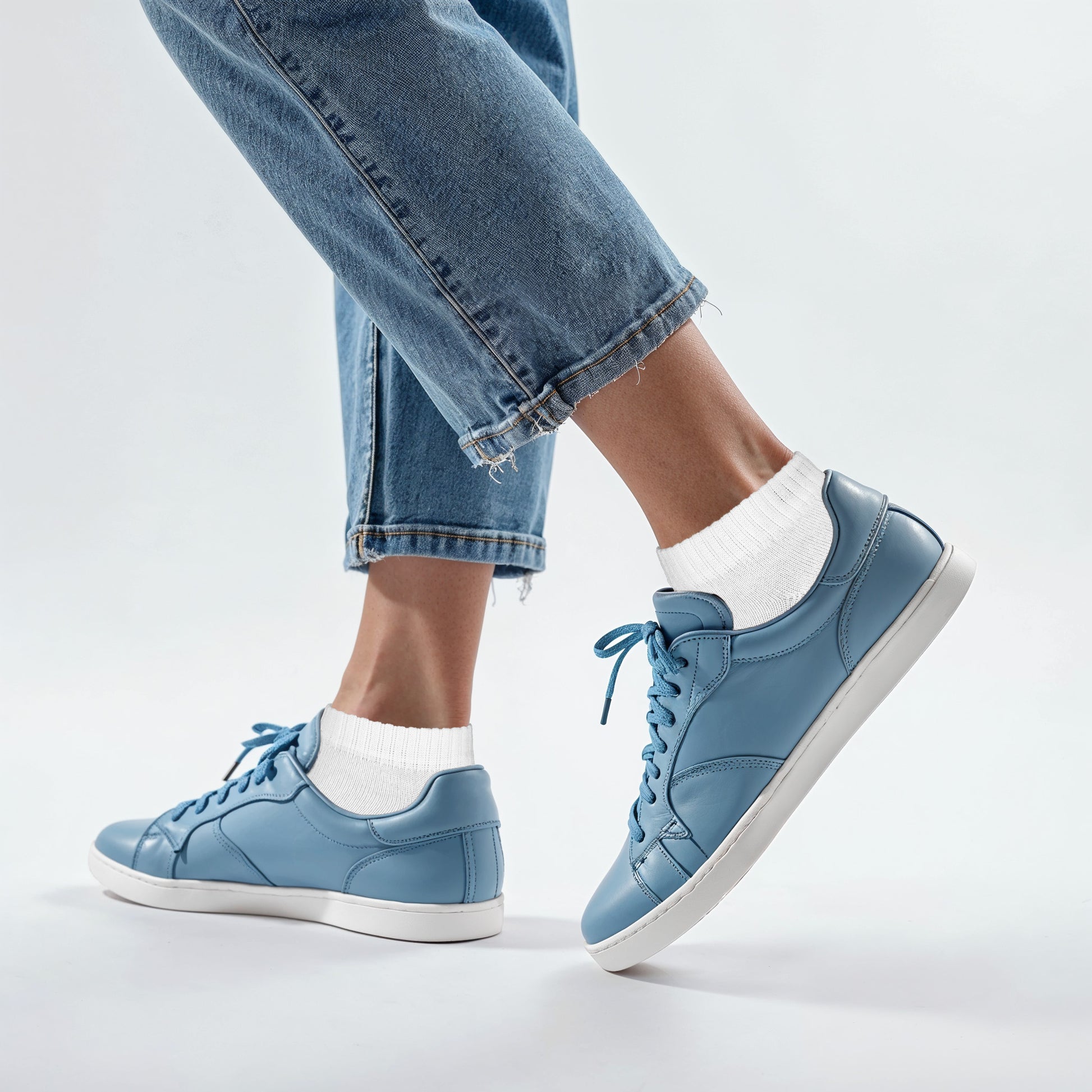 Sneakersocken, weiß, solid