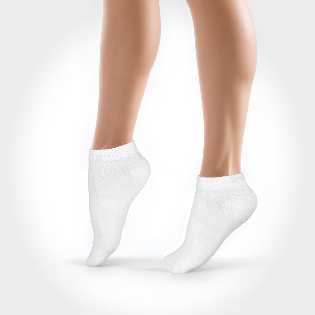 Sneakersocken, weiß, solid