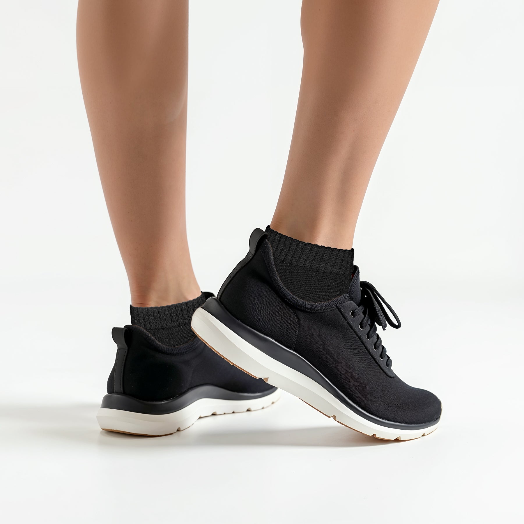 Sneakersocken, schwarz, solid