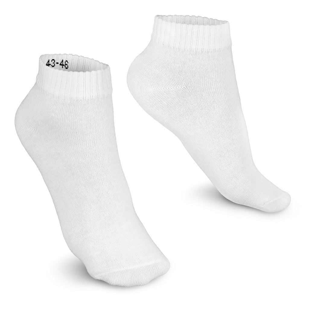 Quartersocken, weiß, solid