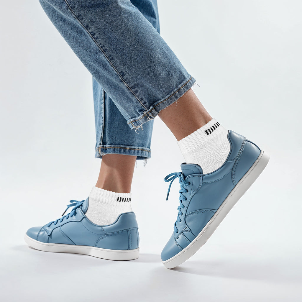 Quartersocken, weiß, Branding