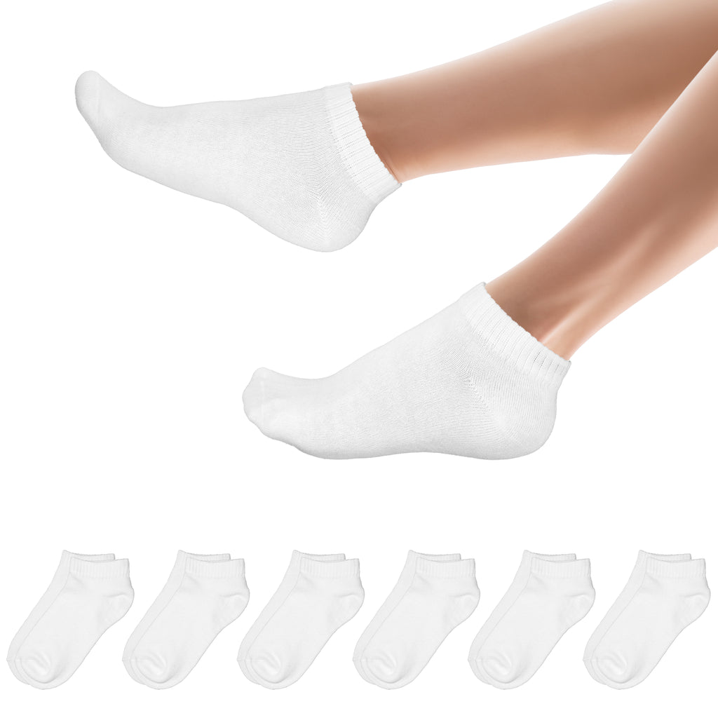 Klassische weiße Sneakersocken ohne Muster – Allround-Modell